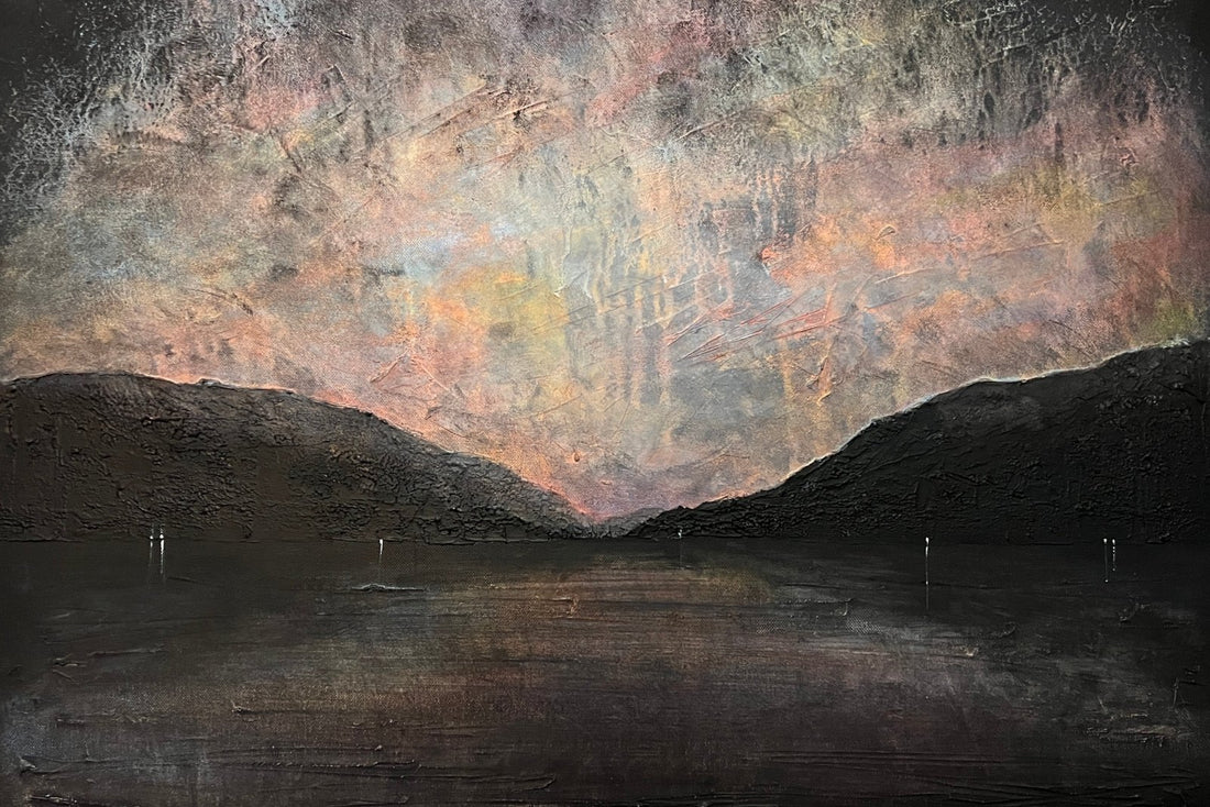 A Brooding Loch Lomond Painting Fine Art Prints