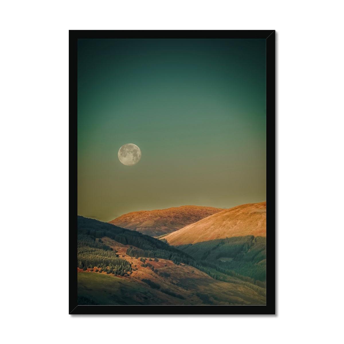 Argyll Morning Moon | Scottish Landscape Photography | Framed Print