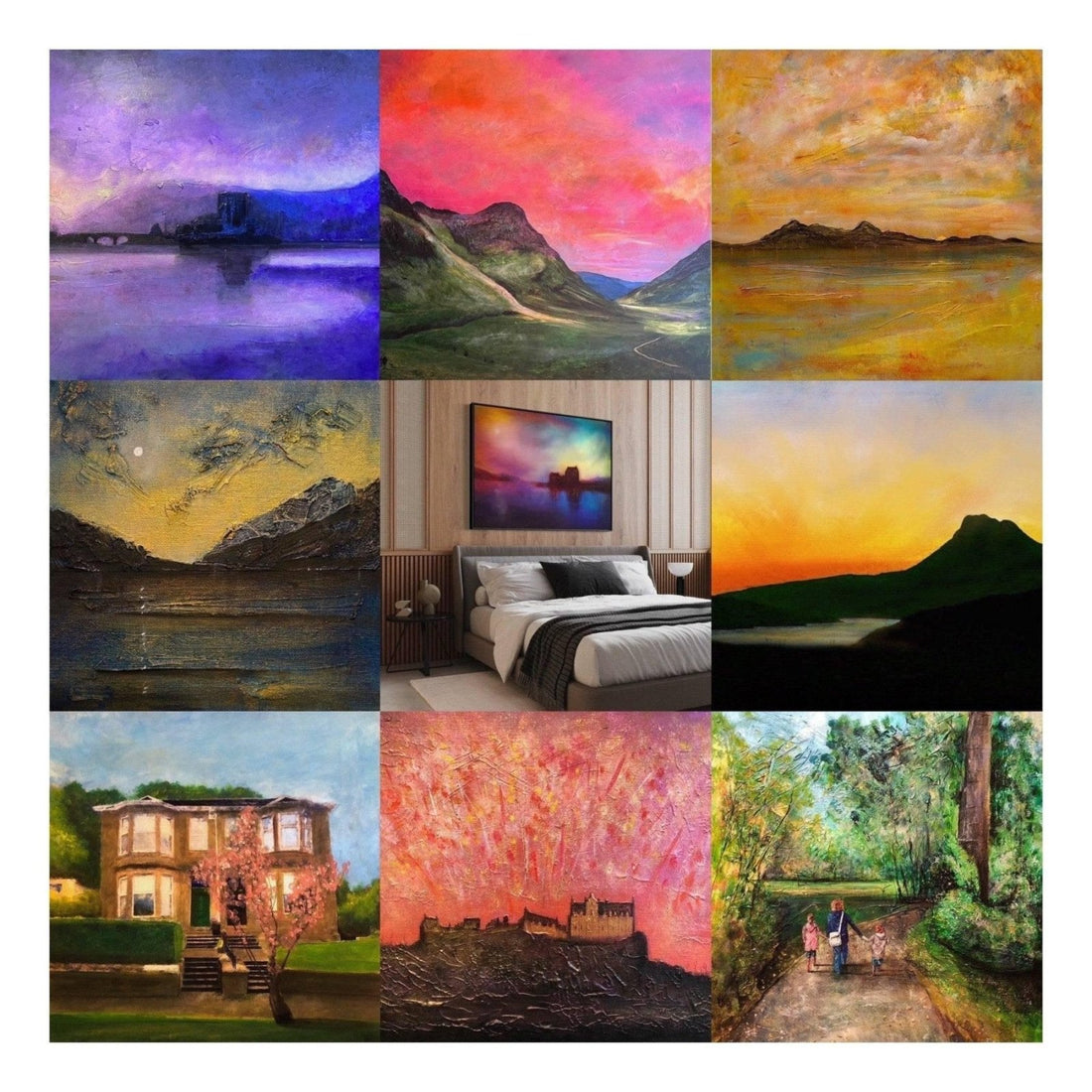Commission Request Original Landscape Paintings From Scotland | An Artwork from Scotland by Scottish Artist Hunter