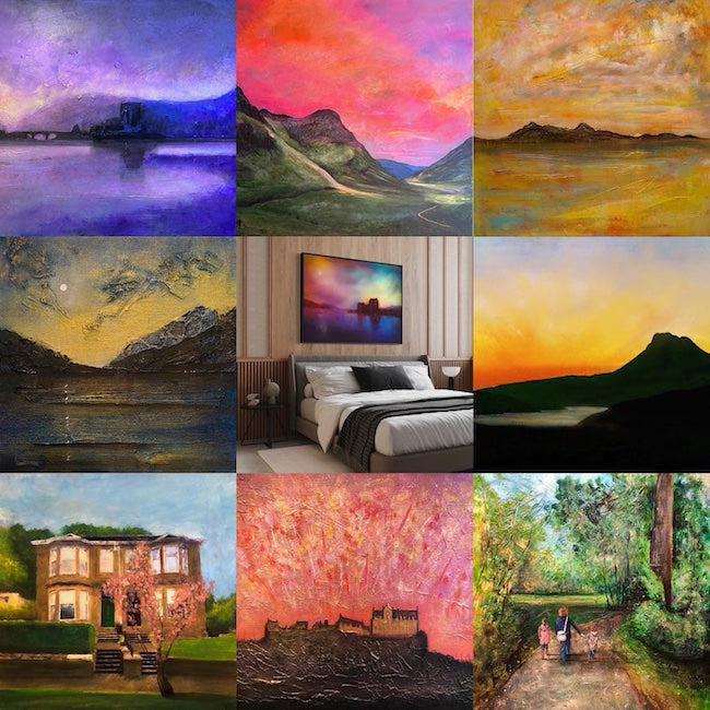 Commission request original paintings from Scotland by Scottish Artist Kevin Hunter