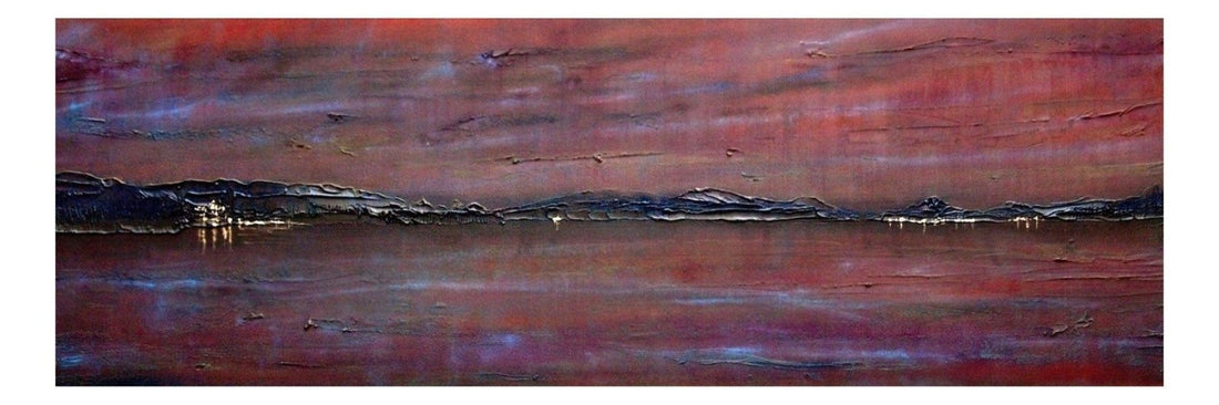 Dusk Sailing From Cameron House Scotland Panoramic Fine Art Prints