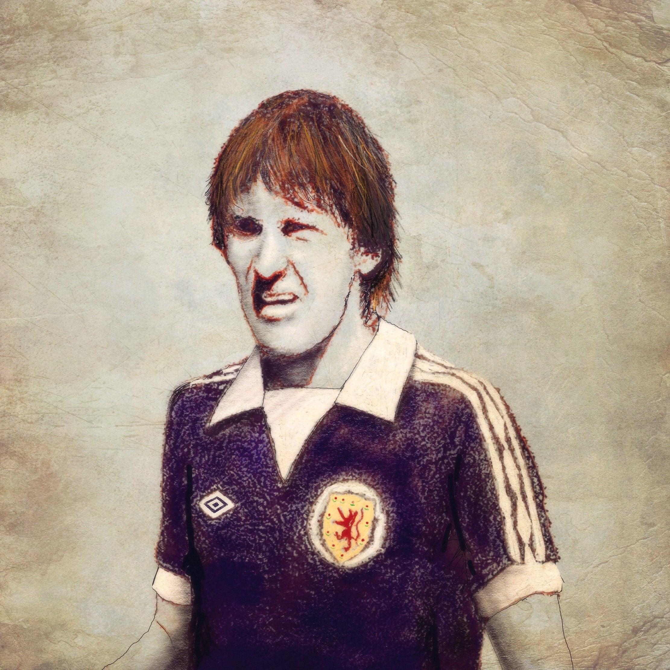 King Kenny Dalglish Wooden Art Block | Gifts Made In Scotland