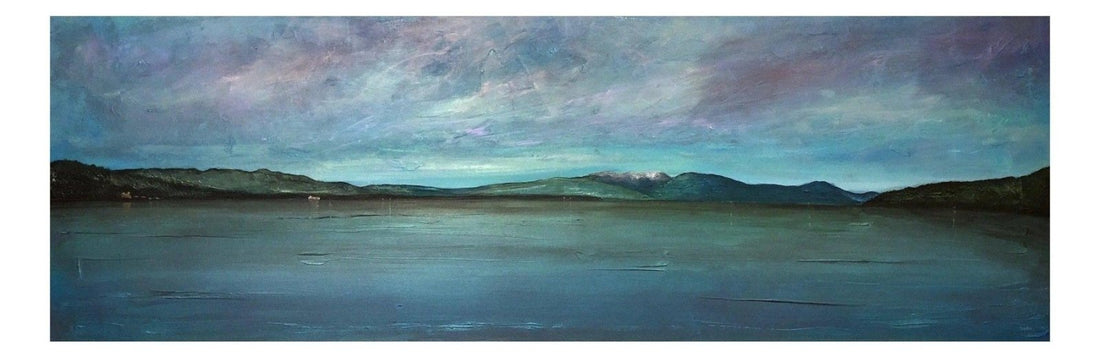 Loch Lomond From Balloch Castle Country Park Scotland Panoramic Fine Art Prints | An Artwork from Scotland by Scottish Artist Hunter