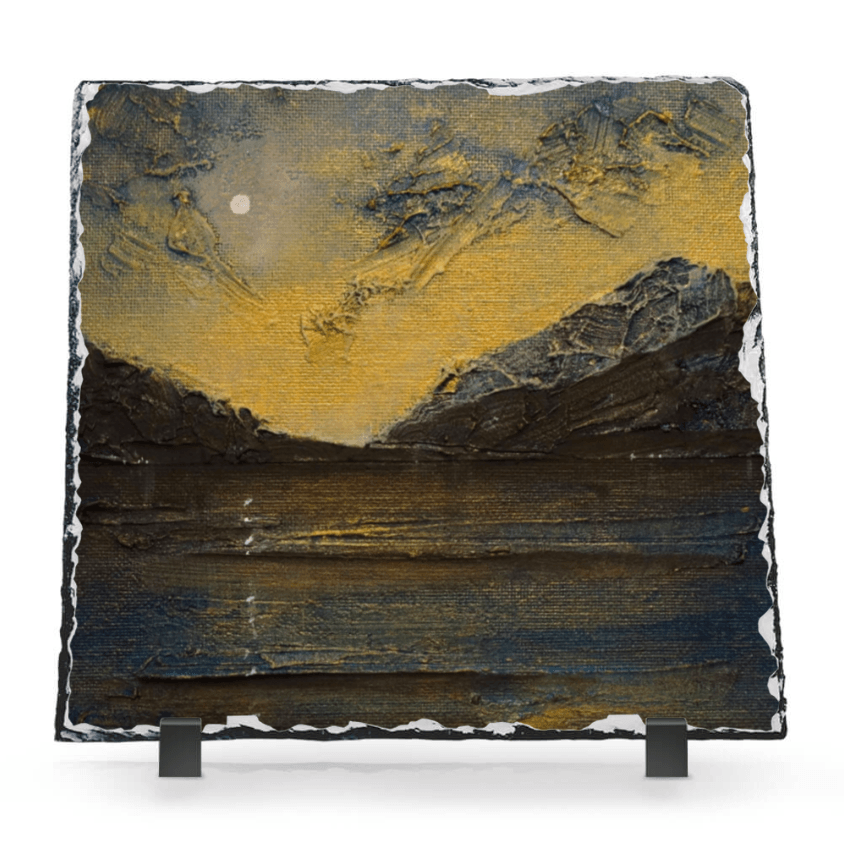 Loch Lomond Moonlight Slate | Scottish Art Gifts