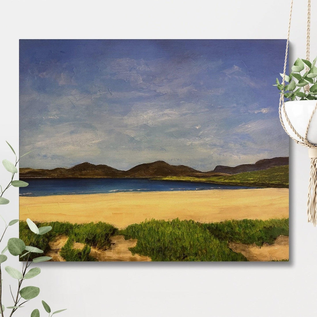 Luskentyre Beach Harris Original Landscape Painting | An Artwork from Scotland by Scottish Artist Hunter