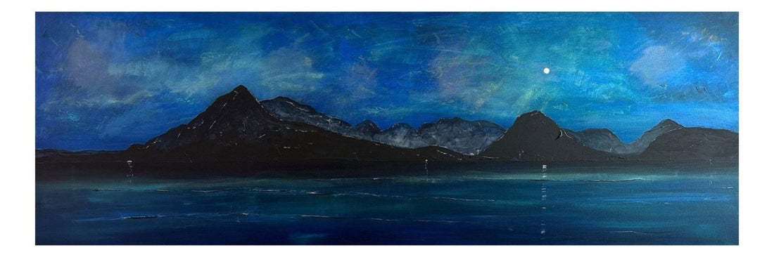 Skye Prussian Twilight Scotland Panoramic Fine Art Prints