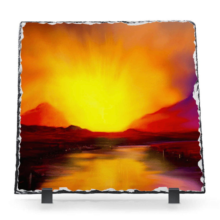 Skye Sunset Slate | Scottish Art Gifts