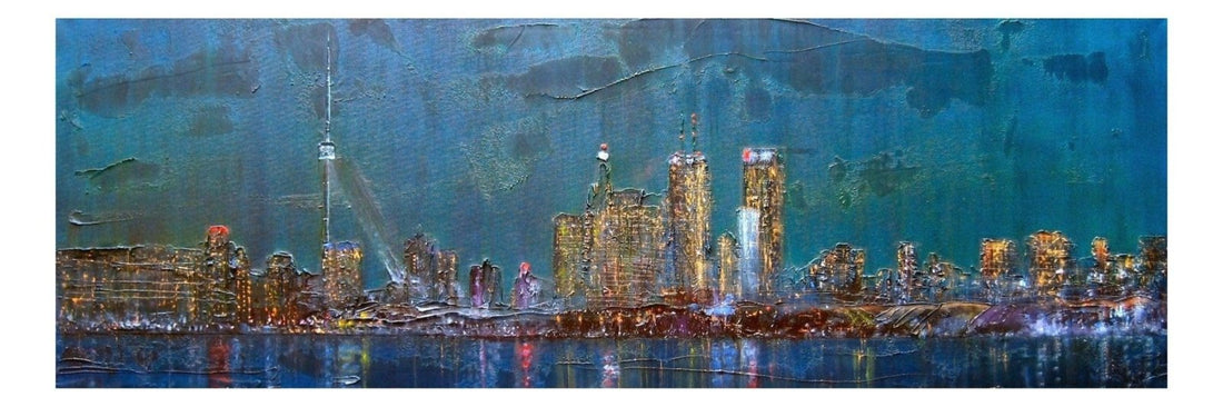 Toronto Nights Panoramic Fine Art Prints | An Artwork from Scotland by Scottish Artist Hunter