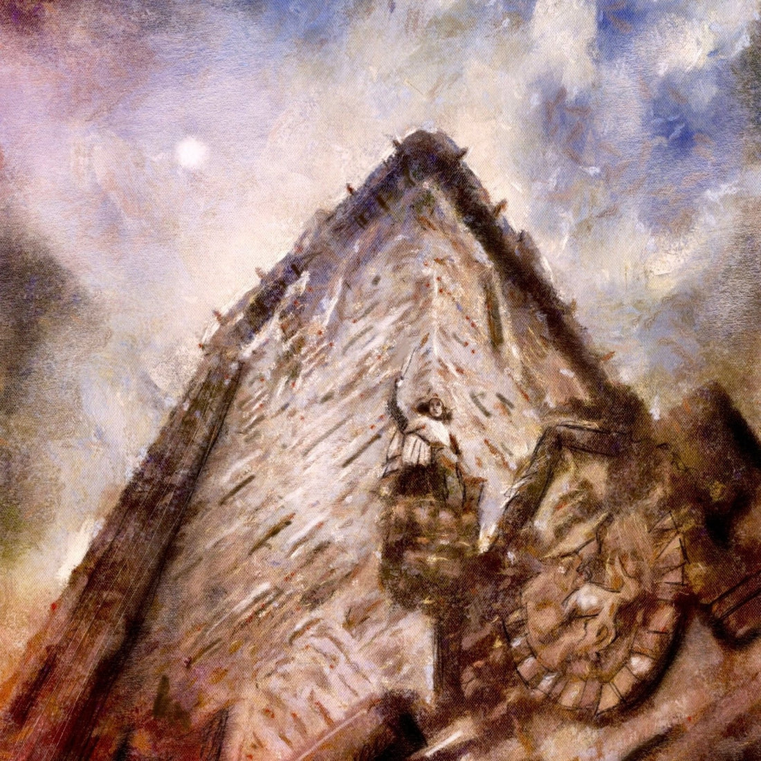 Wallace Monument Moonlight Painting Fine Art Prints | An Artwork from Scotland by Scottish Artist Hunter
